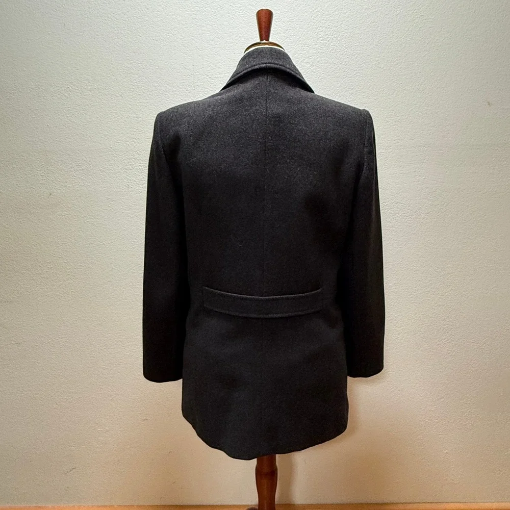 Vingtage Wool Blend Double Breasted Pea Coat Made in USA Coat‎ Women Size Medium